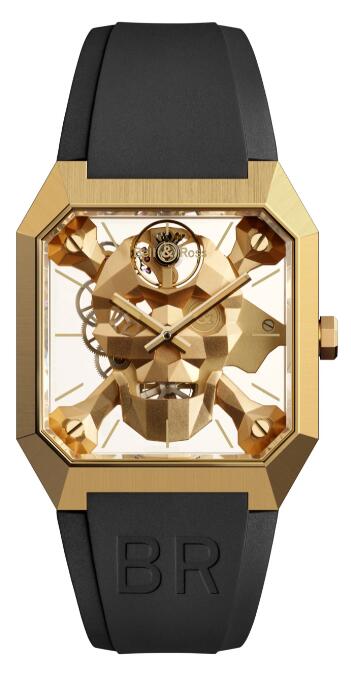 Bell & Ross BR 01 Cyber Skull Bronze BR01-CSK-BR/SRB Replica Watch